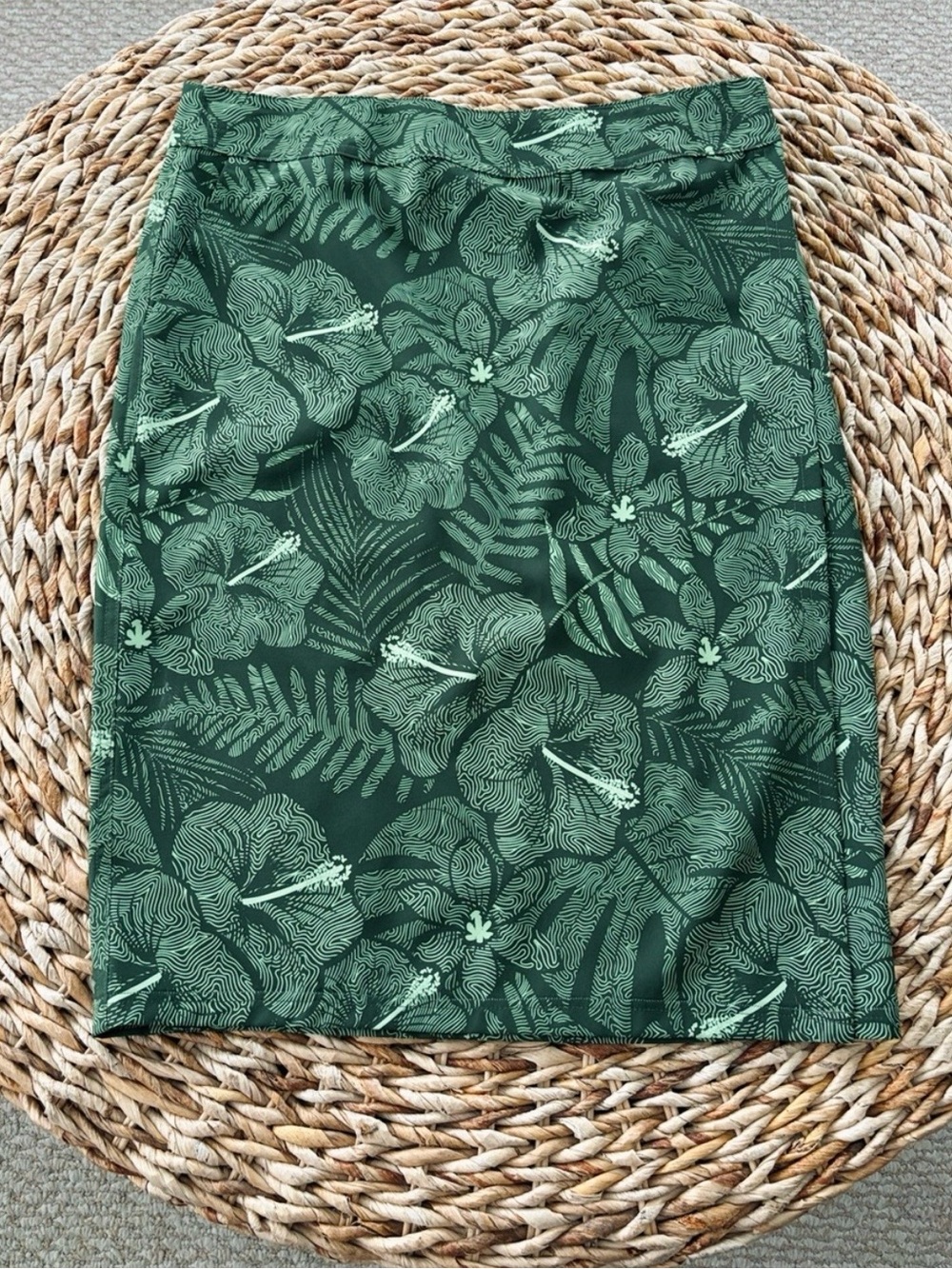 RipSkirt Hawaii Moonlight Maui Green Wrap Skirt
